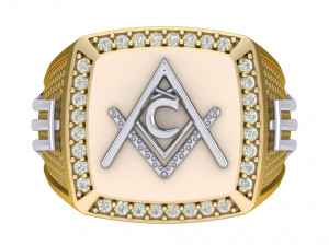 c - letter signet ring 3D Принт Модель