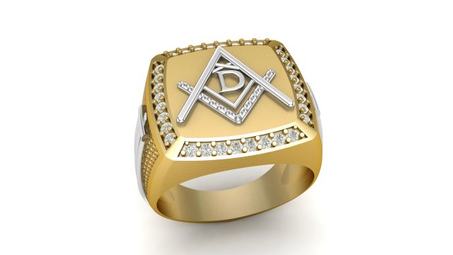 Ladies' signet ring in 18k yellow gold set with a 5,50 … | Drouot.com