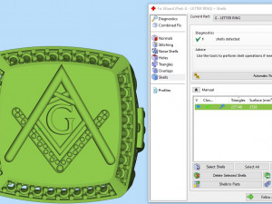 g - letter signet ring 3D 打印模型