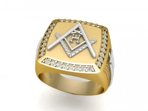 h - letter signet ring 3D Print Model