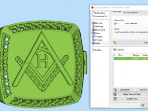 h - letter signet ring 3D Print Model