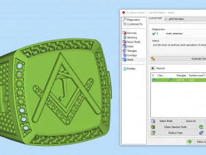 j - letter signet ring 3D Print Model