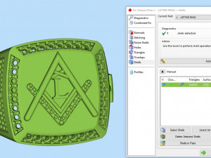 l - letter signet ring Modèles 3D en vedette