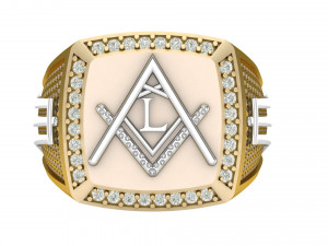 l - letter signet ring Modèles 3D en vedette