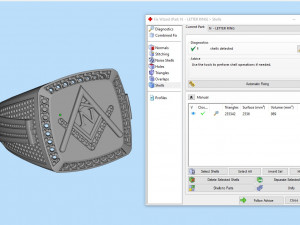 n - letter signet ring Modello di stampa 3D