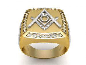 o - letter signet ring Model Cetak 3D