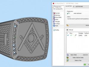 o - letter signet ring Model Cetak 3D
