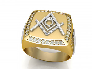 q - letter signet ring Modelo de impresión 3D