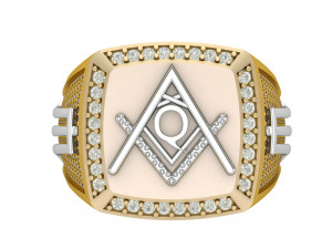 q - letter signet ring Modelo de impresión 3D