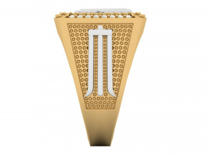 r - letter signet ring 3D Print Model
