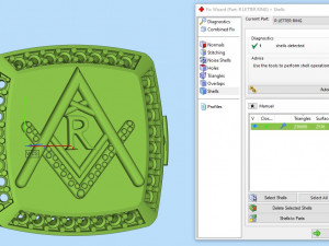 r - letter signet ring 3D Print Model