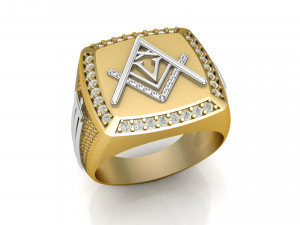 v - letter signet ring Modelo de impresión 3D