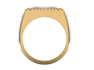 v - letter signet ring 3D Print Model