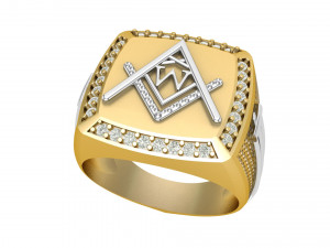 w - letter signet ring 3Dプリントモデル