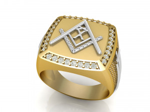 x - letter signet ring 3D Print Model