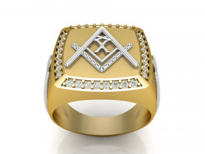 x - letter signet ring 3D Print Model