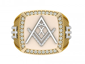 x - letter signet ring 3D Print Model