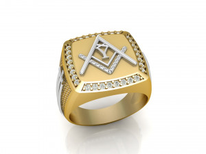 y - letter signet ring 3D-printmodel