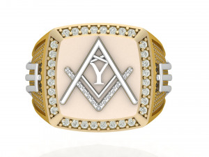 y - letter signet ring 3D Принт Модель