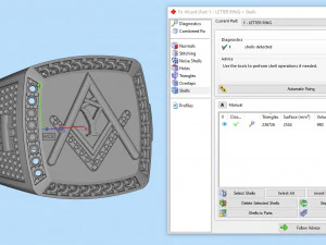 y - letter signet ring 3D Print Model