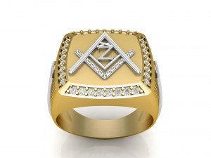 z - letter signet ring Model do druku 3D