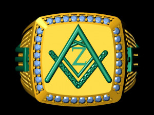 z - letter signet ring Model do druku 3D