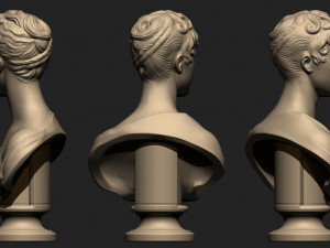 Beautiful lady bust 3D-Druckmodell