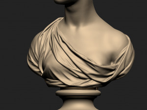 Beautiful lady bust 3D-Druckmodell