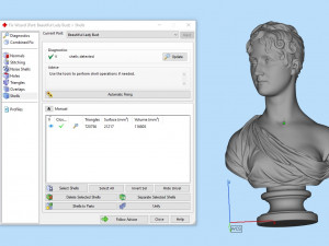 Beautiful lady bust 3D-Druckmodell