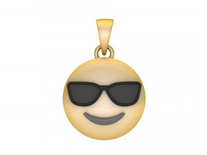 Cool Emoji Pendant 3Dプリントモデル