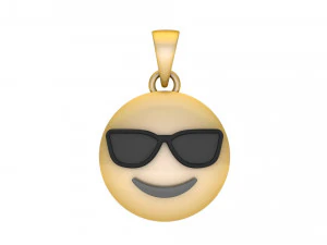 Cool Emoji Pendant 3D Print Model