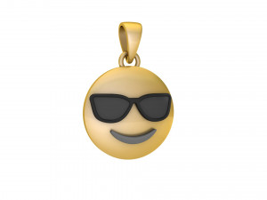 Cool Emoji Pendant 3D Baskı Modeli
