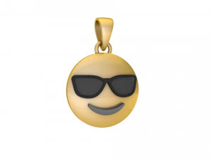 Cool Emoji Pendant 3D Print Model