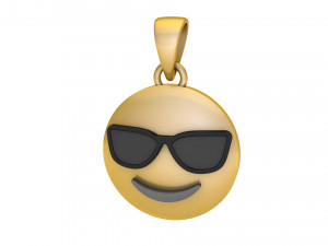 Cool Emoji Pendant 3D Baskı Modeli