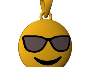 Cool Emoji Pendant 3D Print Model