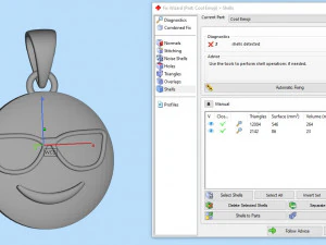 Cool Emoji Pendant 3D Print Model