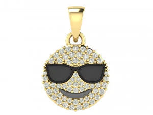 Cool emoji diamond pendant 3D Print Model