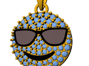 Cool emoji diamond pendant 3D Baskı Modeli