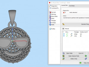 Cool emoji diamond pendant 3D Baskı Modeli