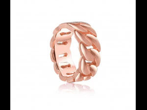 キューバチェーンリング 3Dプリントモデル