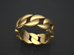 Cuba chain ring 3D Print Model