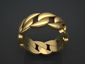 Cuba chain ring 3D Print Model