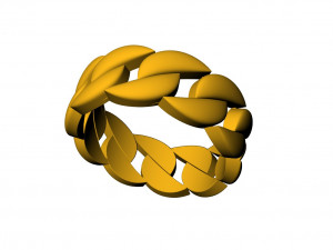 Cuba chain ring Modèles 3D en vedette