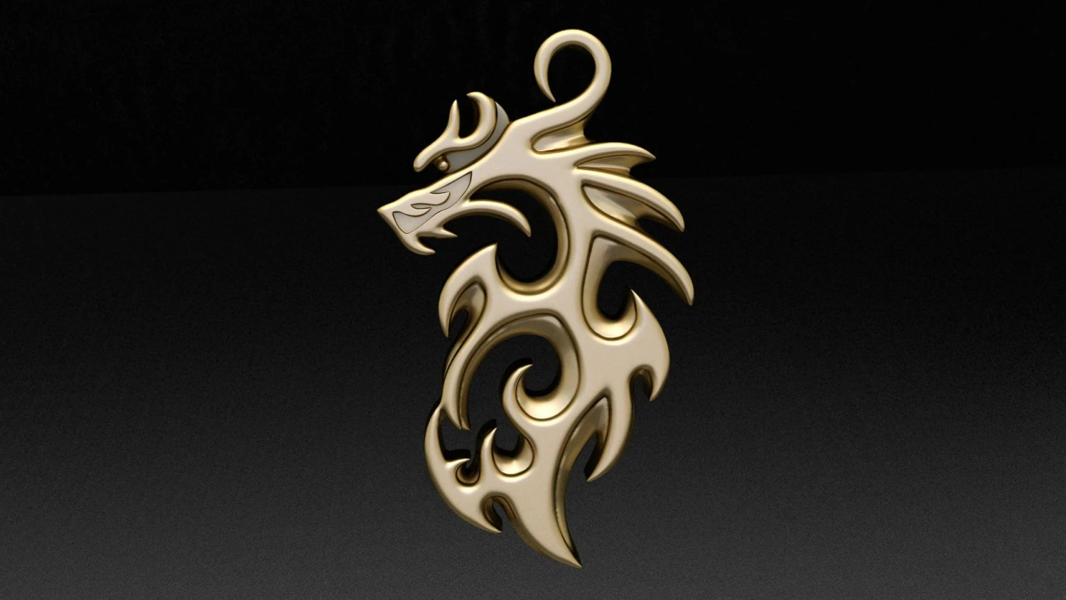 Dragon 3d pendant 3D Print Model .c4d .max .obj .3ds .fbx .stl .blend