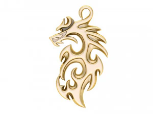 Dragon 3d pendant 3D Print Model