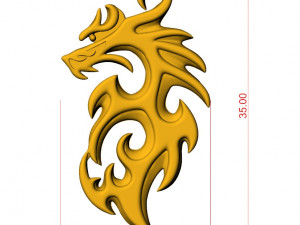 Dragon 3d pendant Model do druku 3D