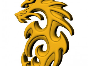 Dragon 3d pendant Model do druku 3D