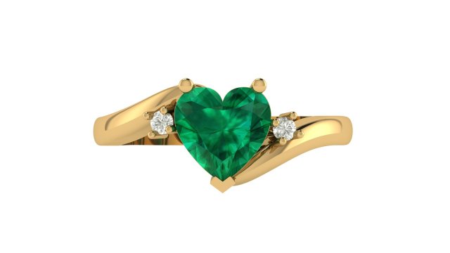 heart princess ring 3D-Druckmodell .c4d .max .obj .3ds .fbx .stl .blend 