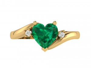 heart princess ring 3Dプリントモデル