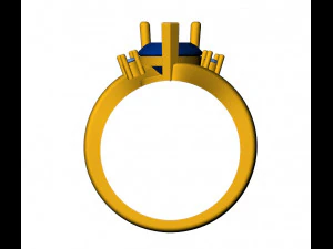 heart princess ring 3D Print Model